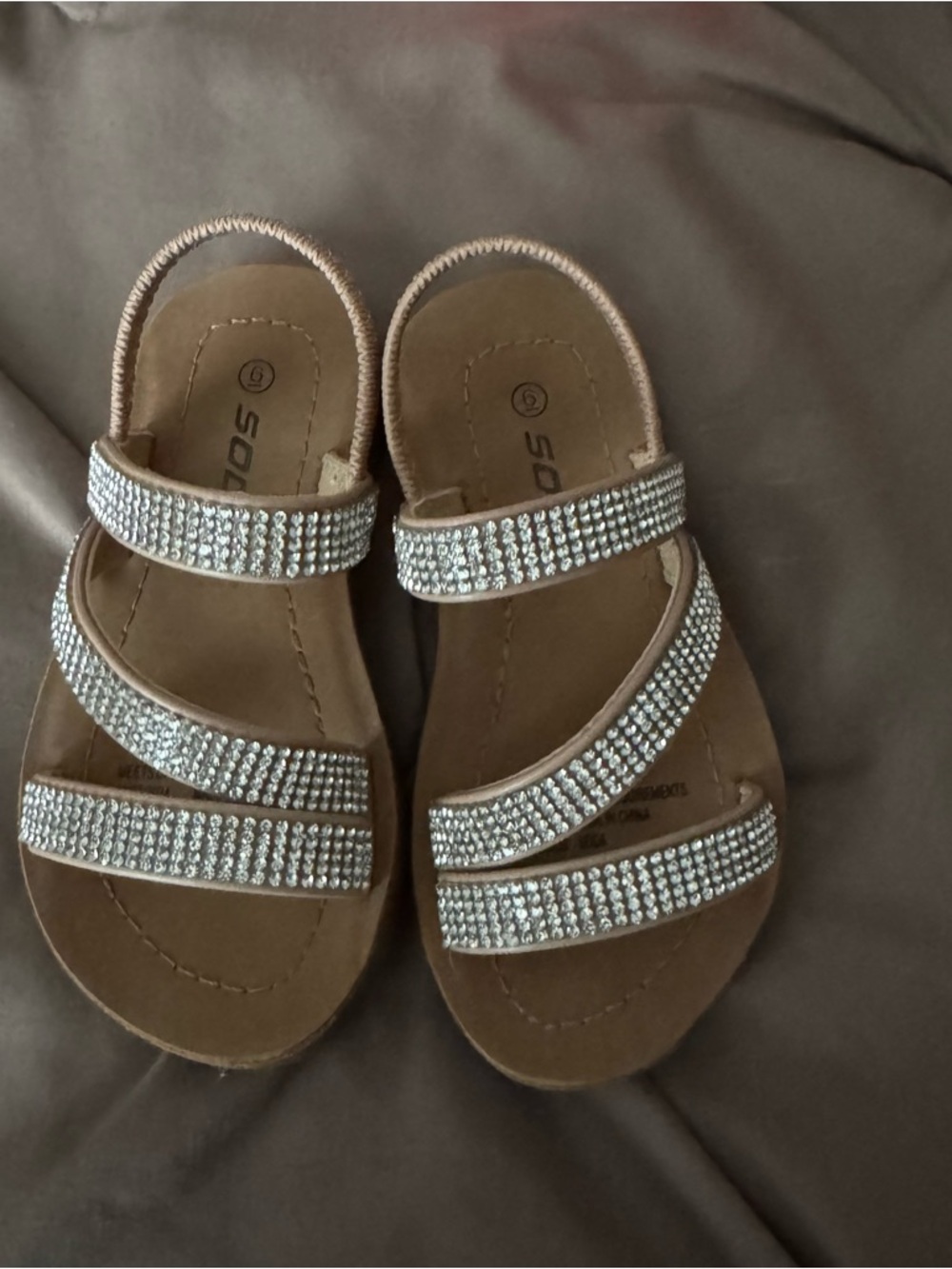 Soda Natural Color Slide Sandals Boxed